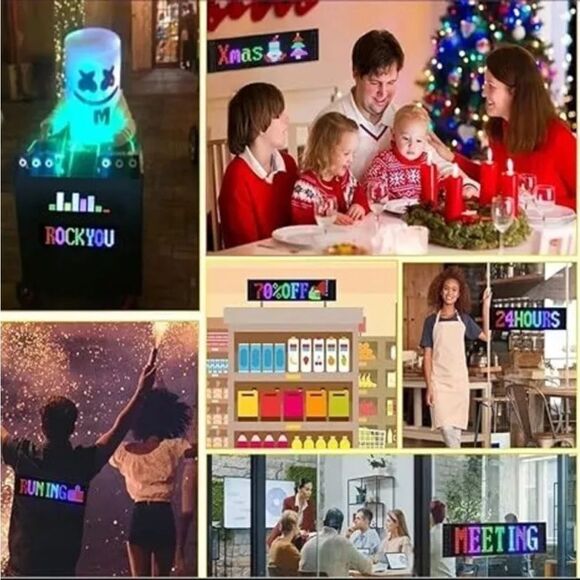 RGB Matrix Pixel Panel Scrolling Bright Advertising LED Signs (16x96 pix-7x36in) - Picture 4 of 10
